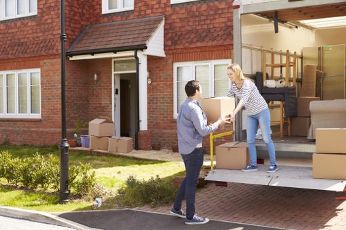Removals team planning a house move in Richmond street