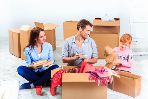 Business relocation transport through Richmond with careful loading access