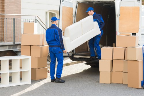 Packed removal van for residential and business moves in Richmond