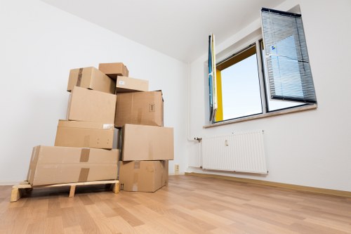 Removal van and team preparing for a delayed moving appointment