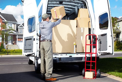 A removal van outside a Richmond property on moving day