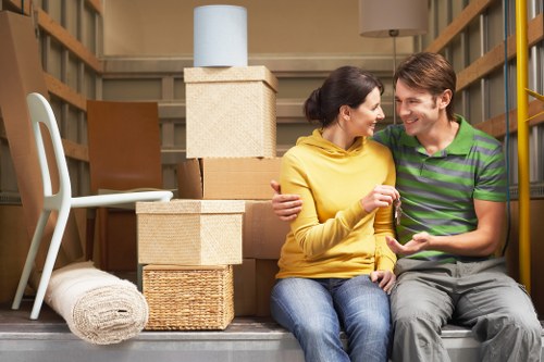 Experienced movers unloading belongings at a Richmond address